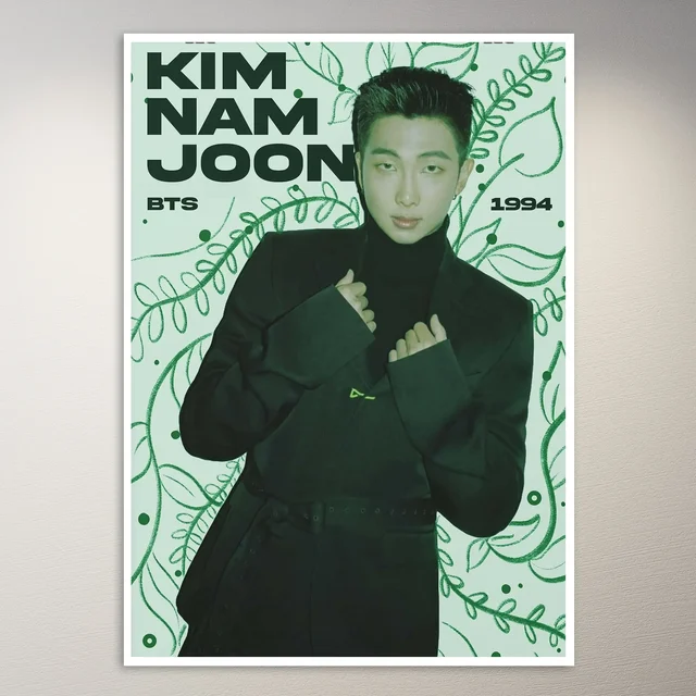 Kim Namjoon BTS Inspired Poster | K-Pop Poster | BTS Poster