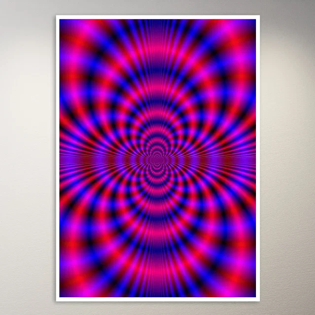 Psychedelic Optical Illustion Poster