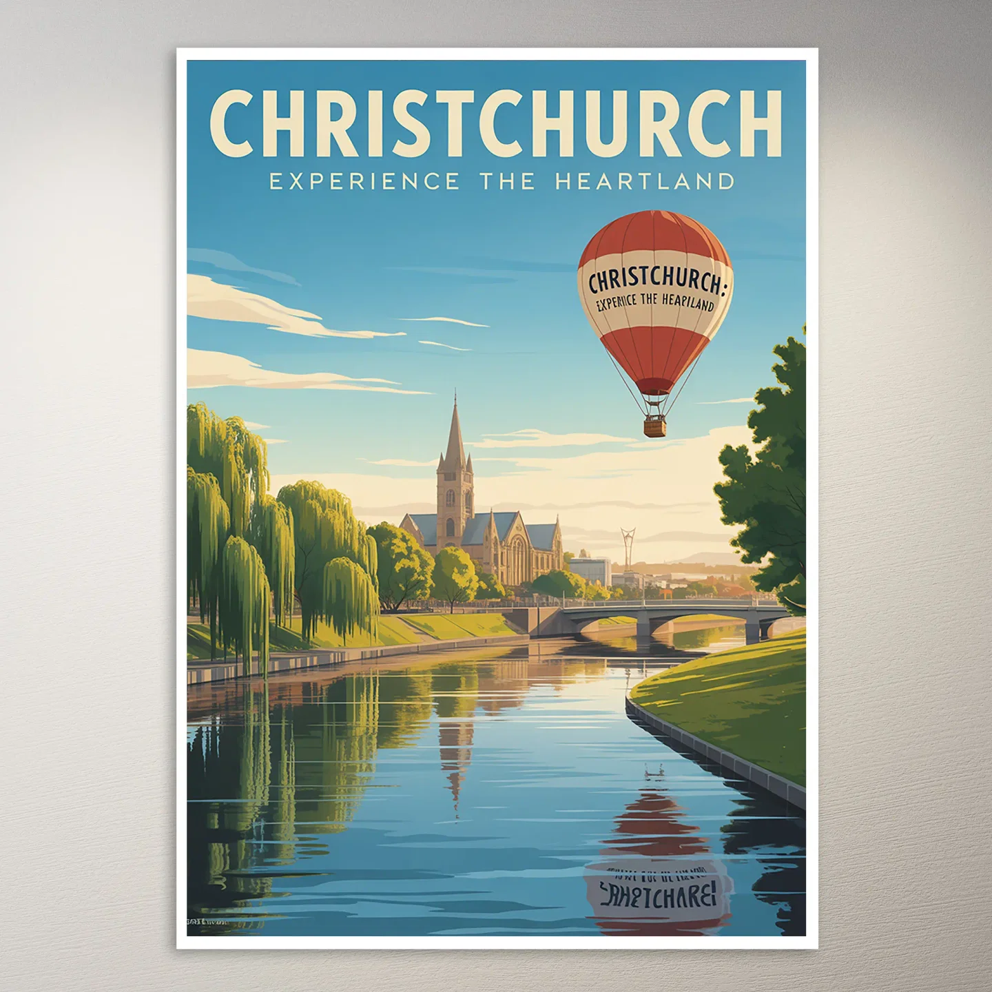 Christchurch Travel Poster