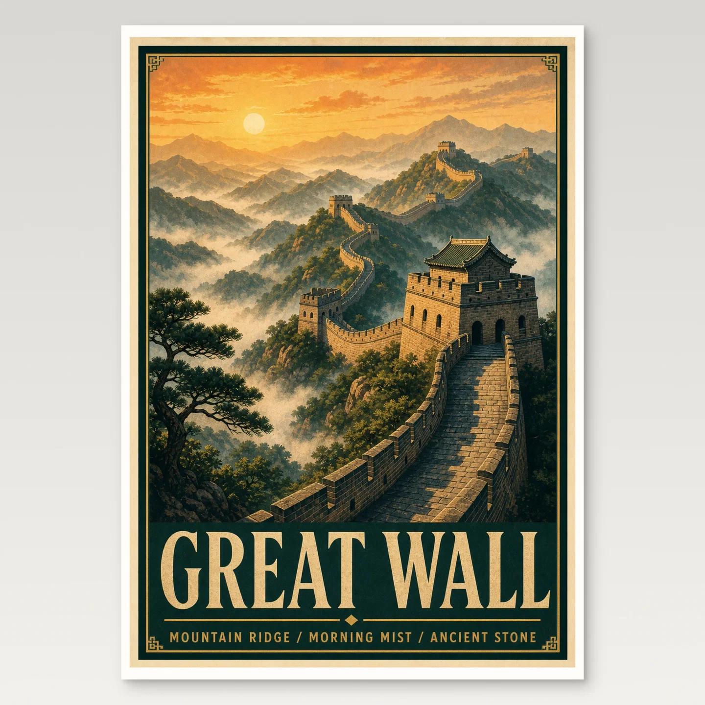 Great Wall Poster mockup