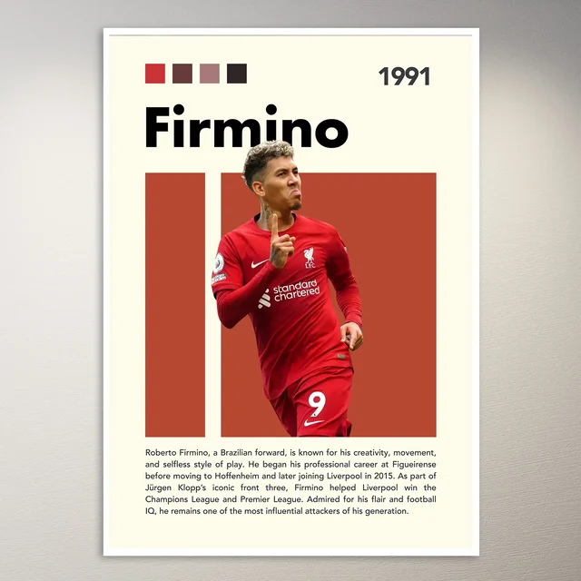 Roberto Firmino Liverpool Forward Poster