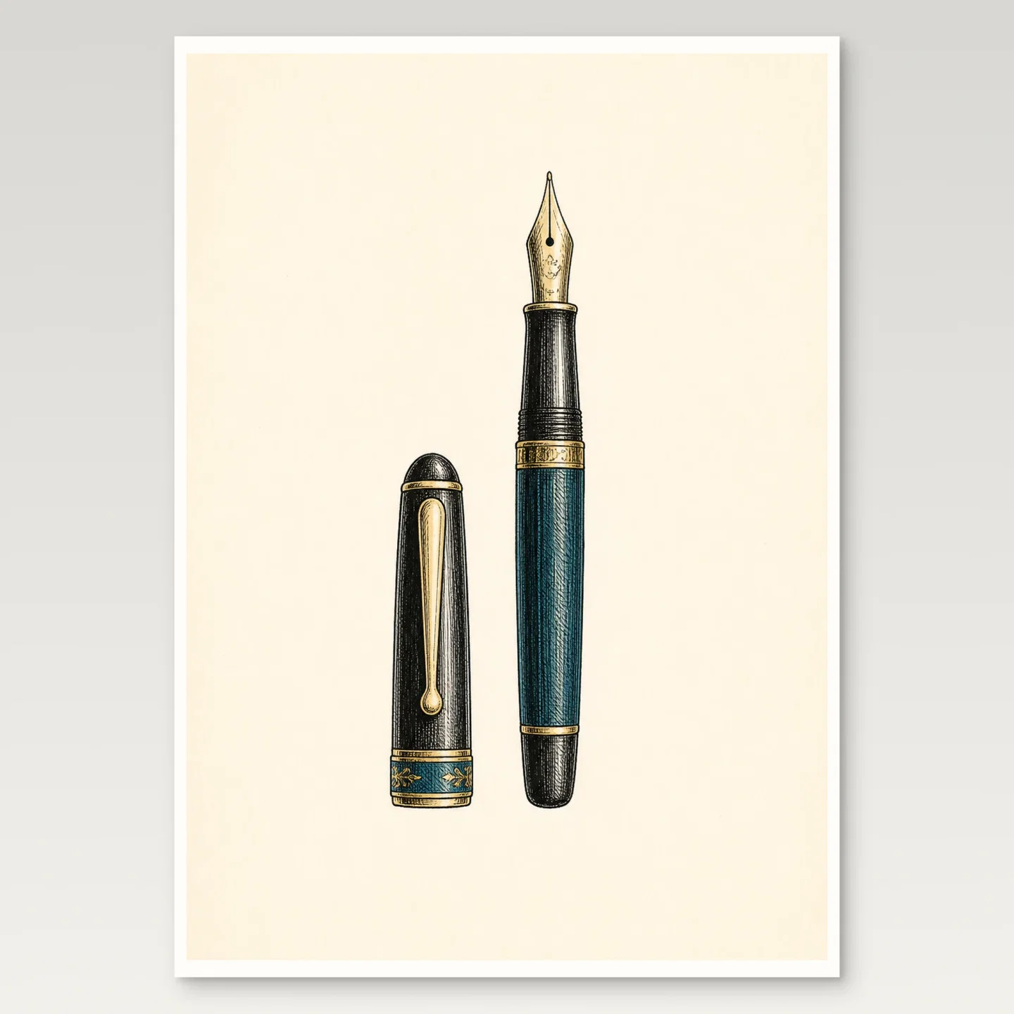 Fountain Pen Poster mockup