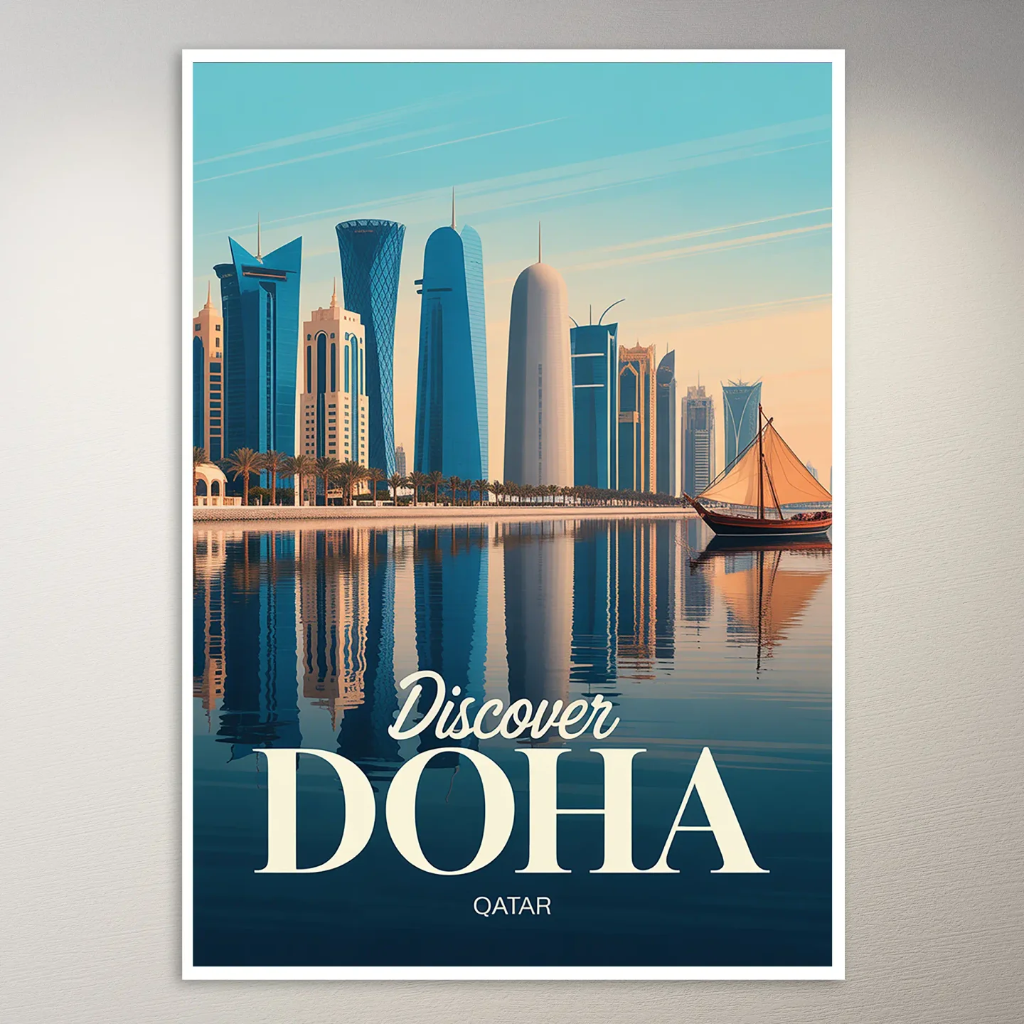 Doha Travel Poster