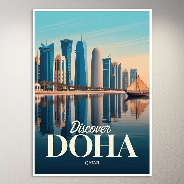 Doha Travel Poster