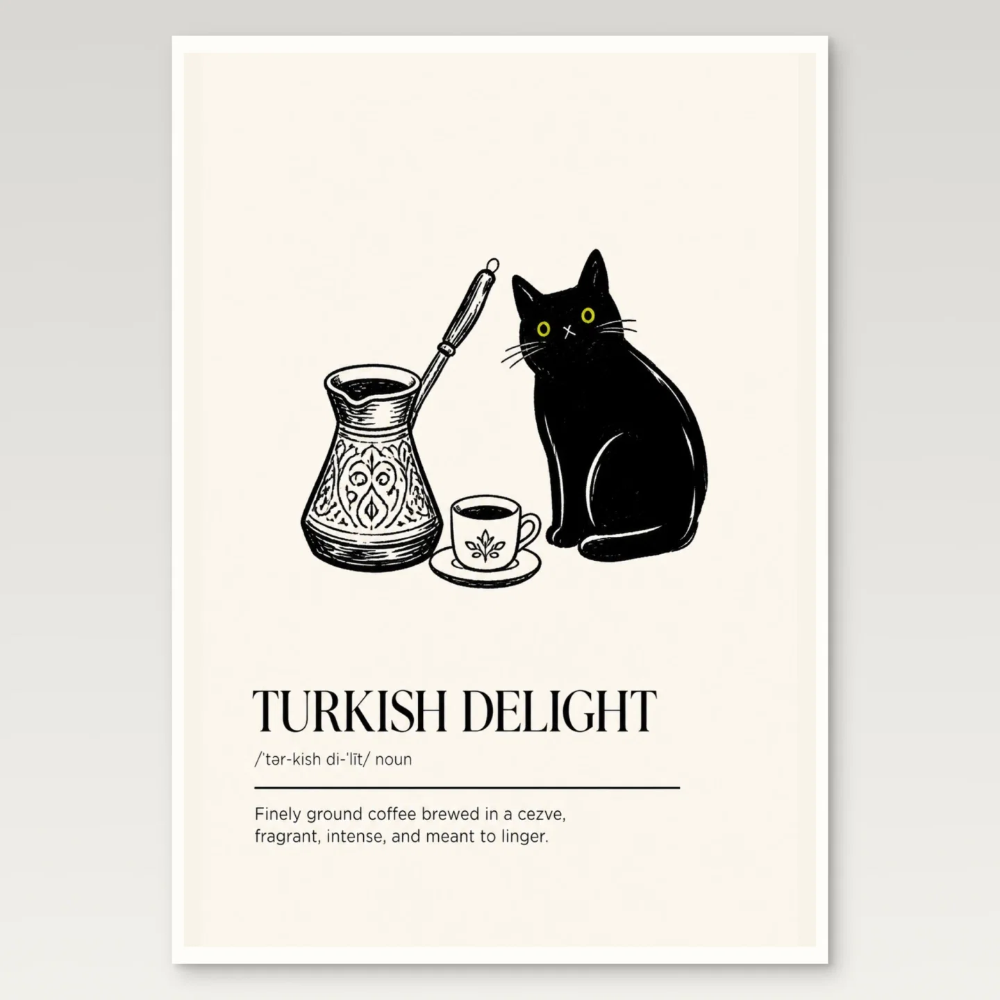 Turkish Delight Poster mockup
