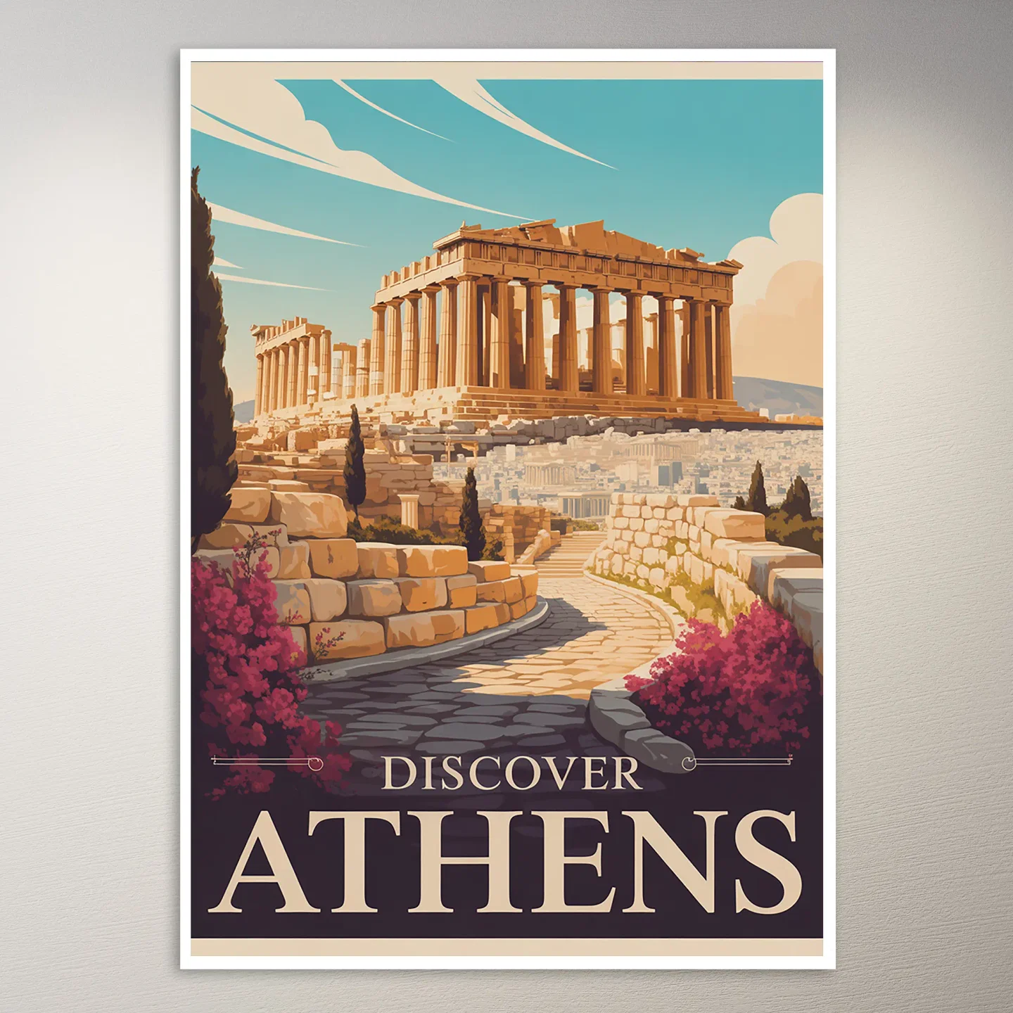 Athens Travel Poster
