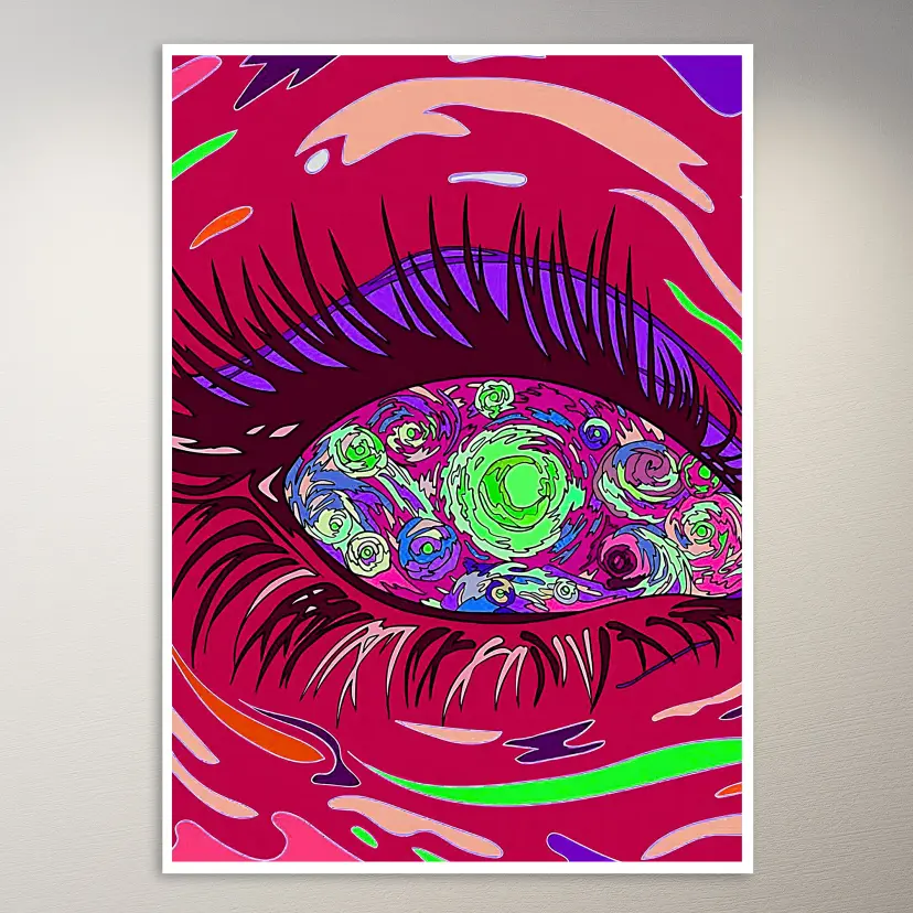 Trippy Art Poster