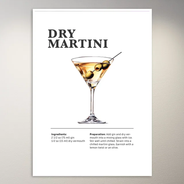 Dry Martini Poster