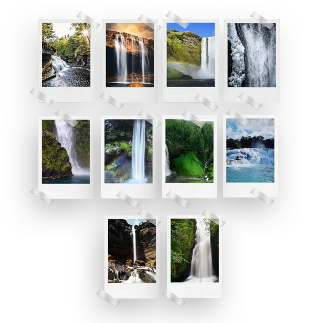 Waterfall Prints Set of 10