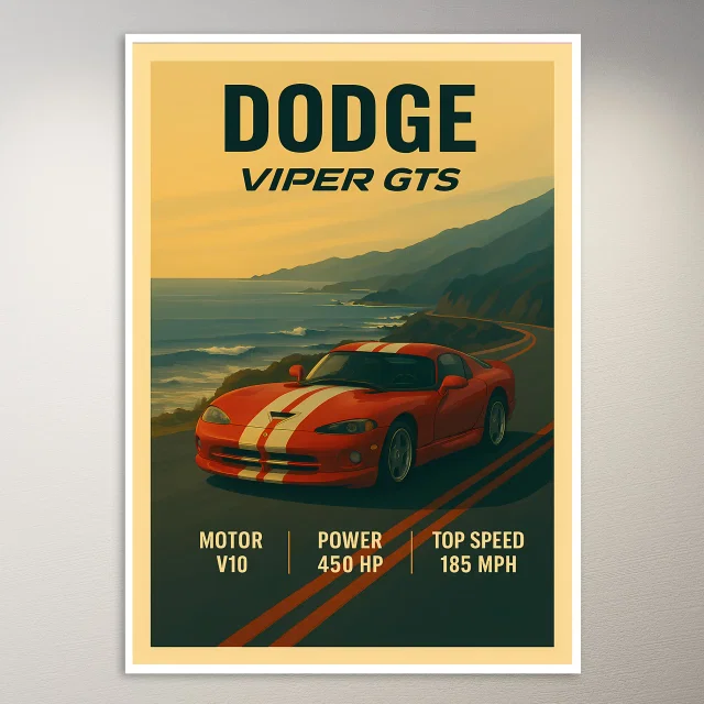 Dodge Viper GTS Poster