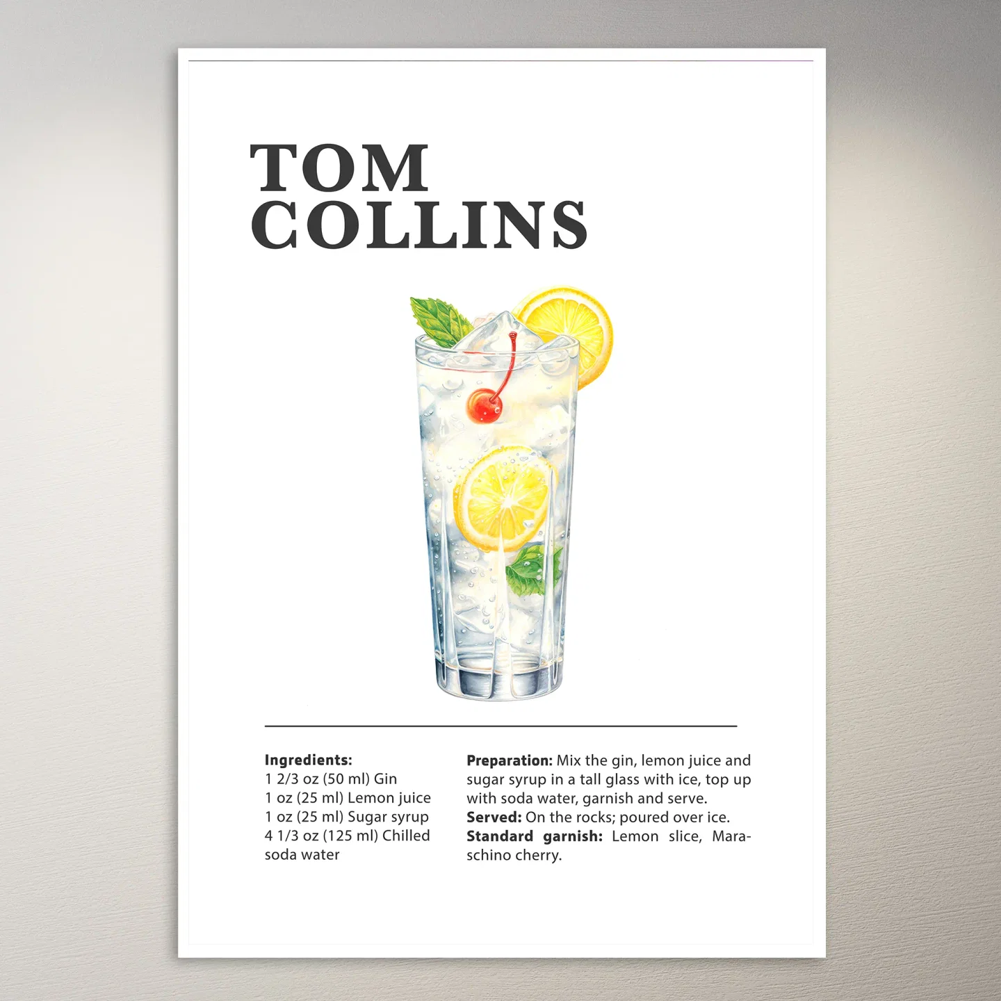 Tom Collins Poster