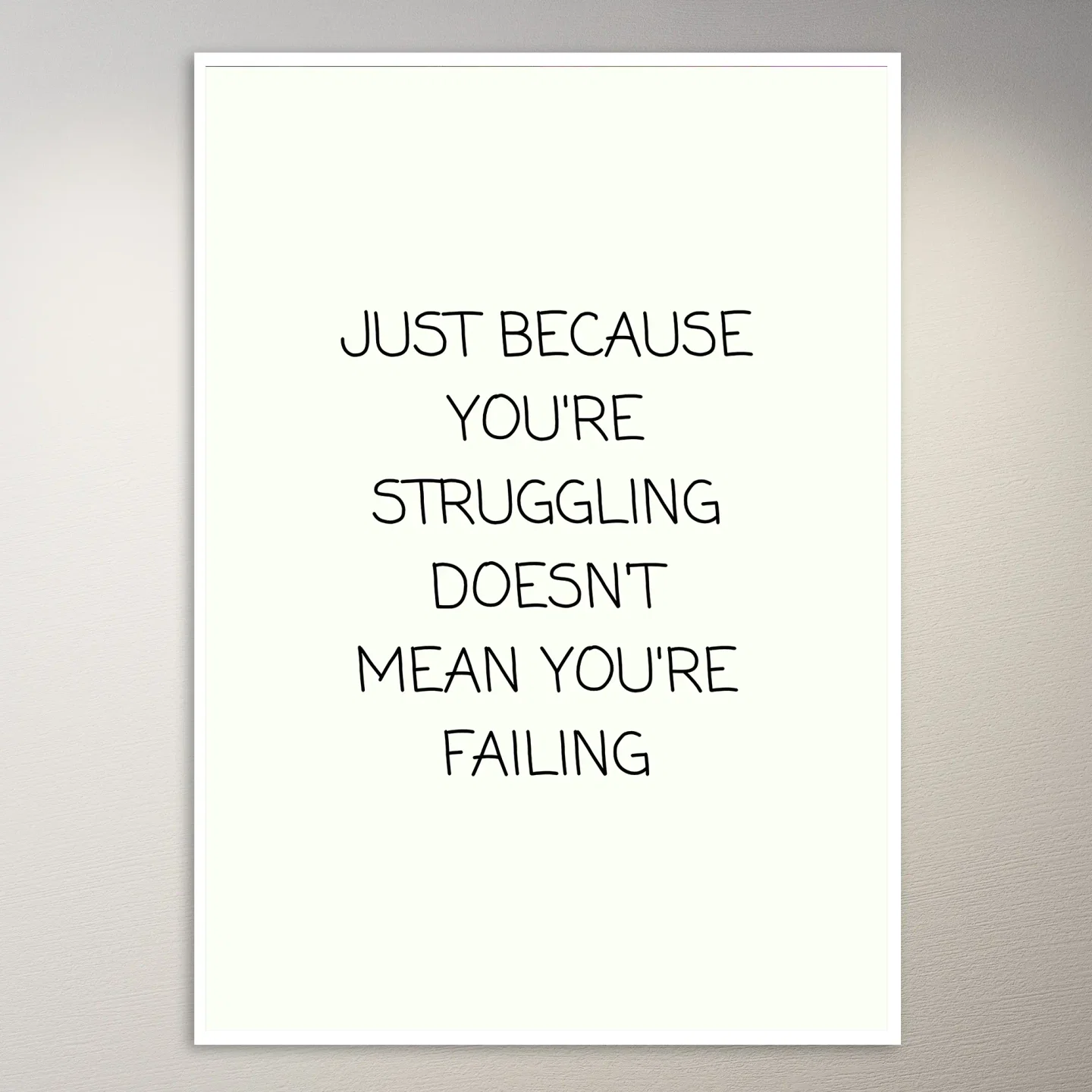 Motivational Quote Wall Poster