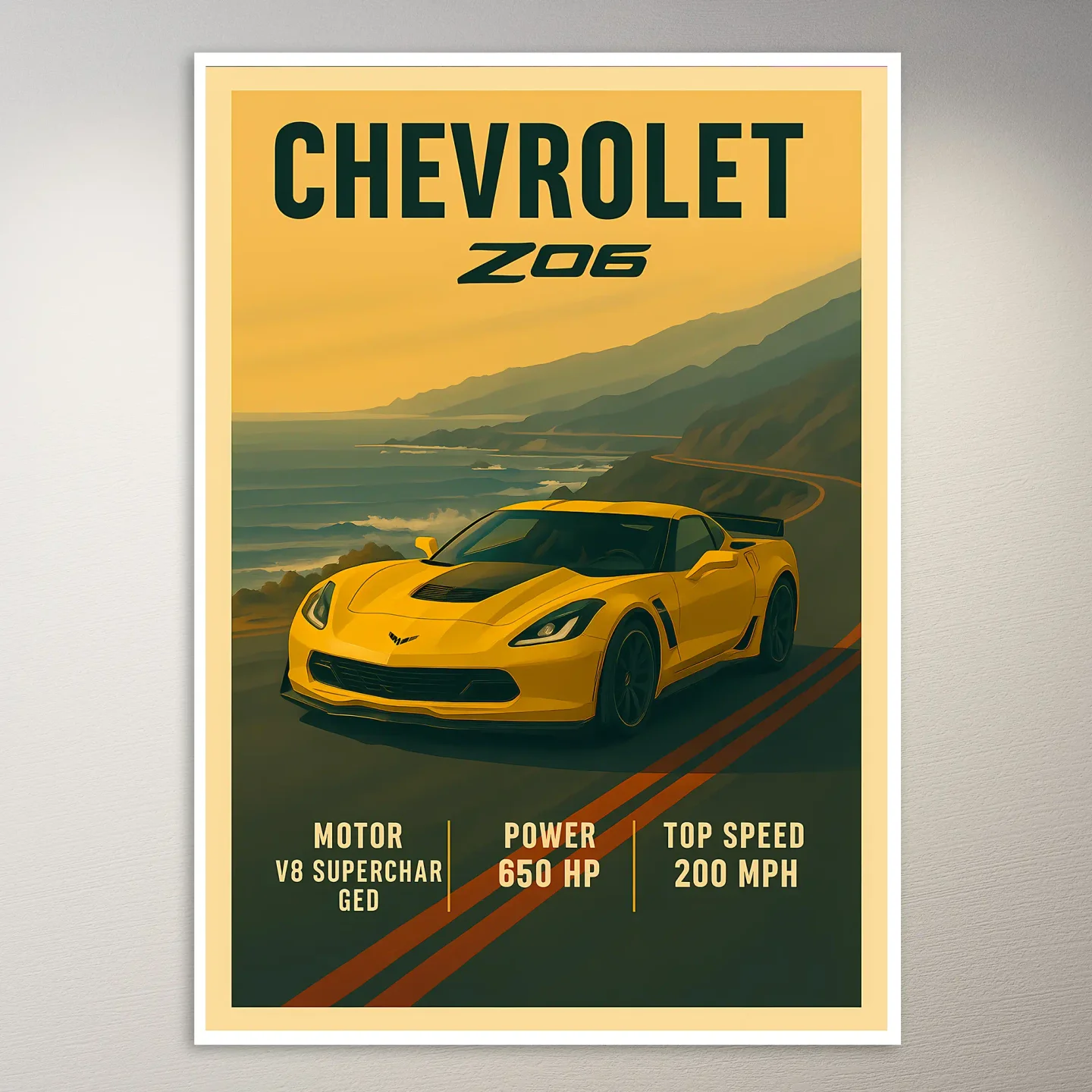 Chevrolet Z06 Corvette Poster