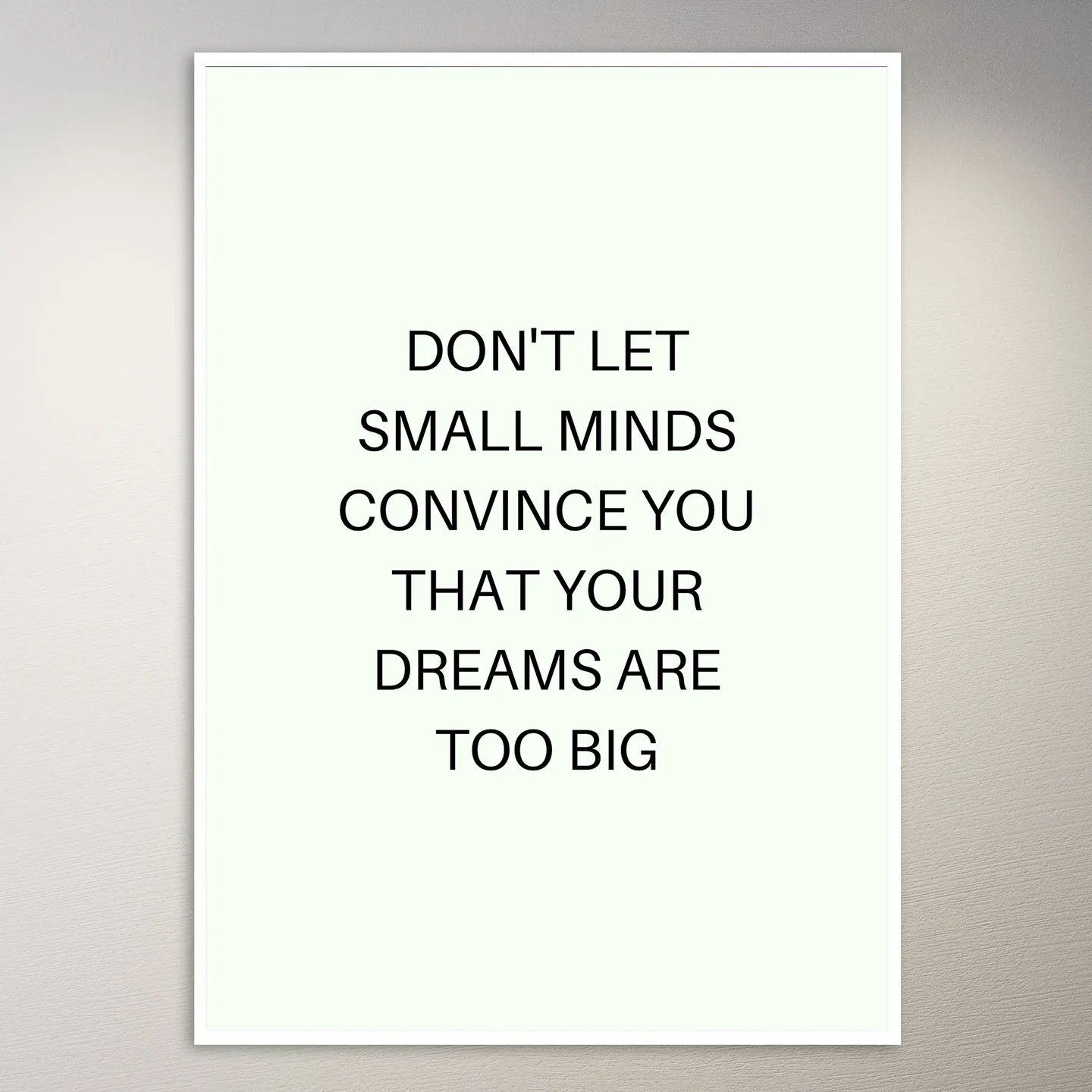 Motivational Quote Wall Poster