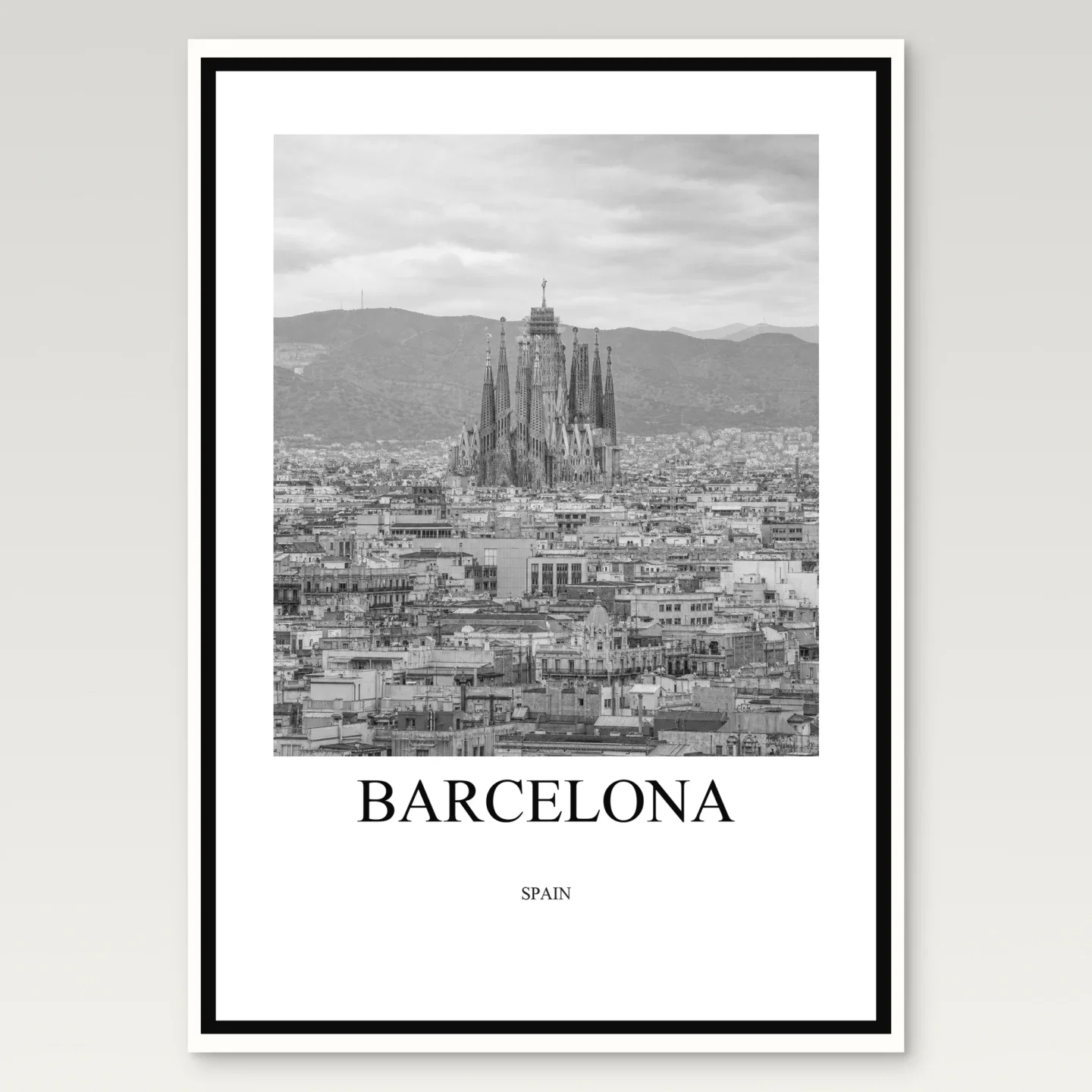 Barcelona Poster mockup