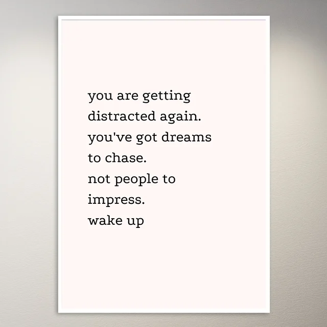 Motivational Quote Wall Poster