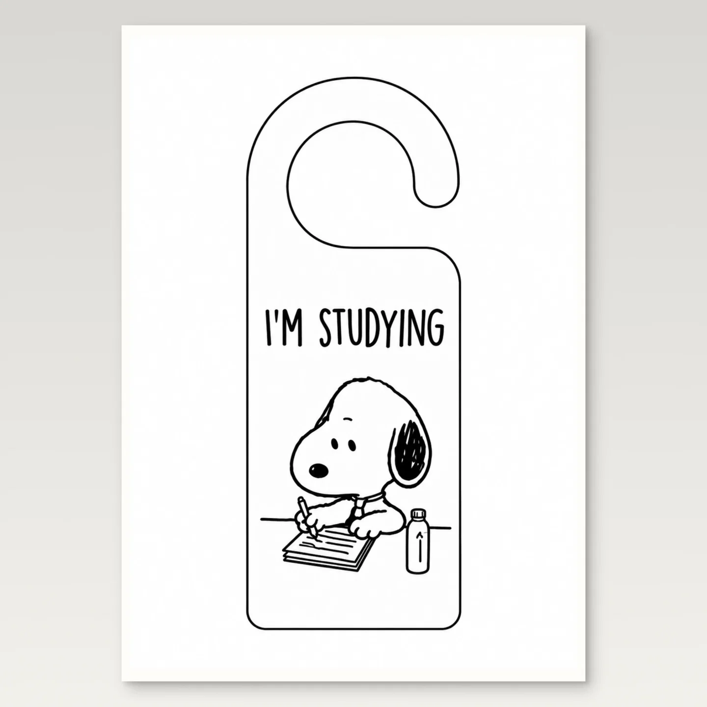 Im Studying Poster mockup
