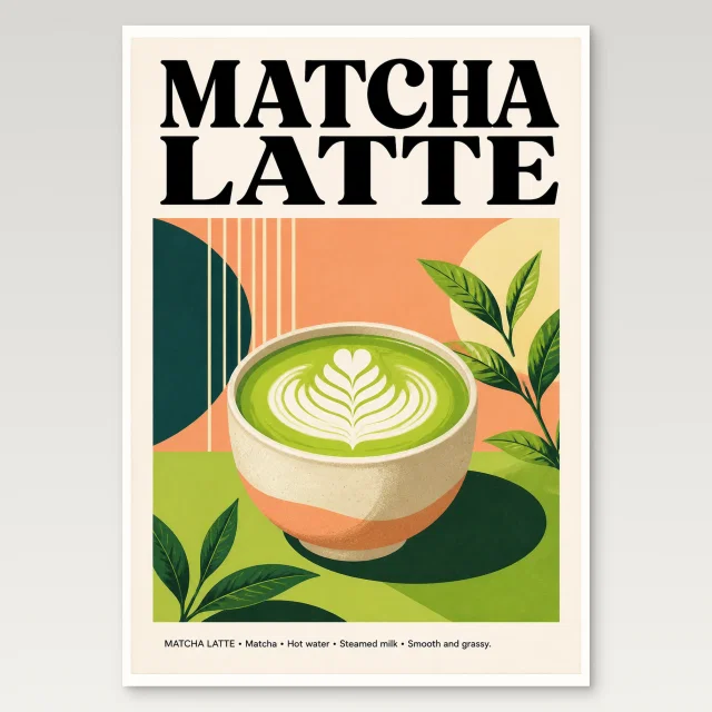 Matcha Latte Poster
