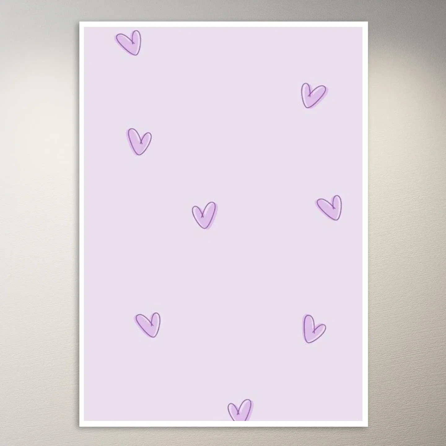Lazy Panda | Cute Lilac Aesthetic Poster