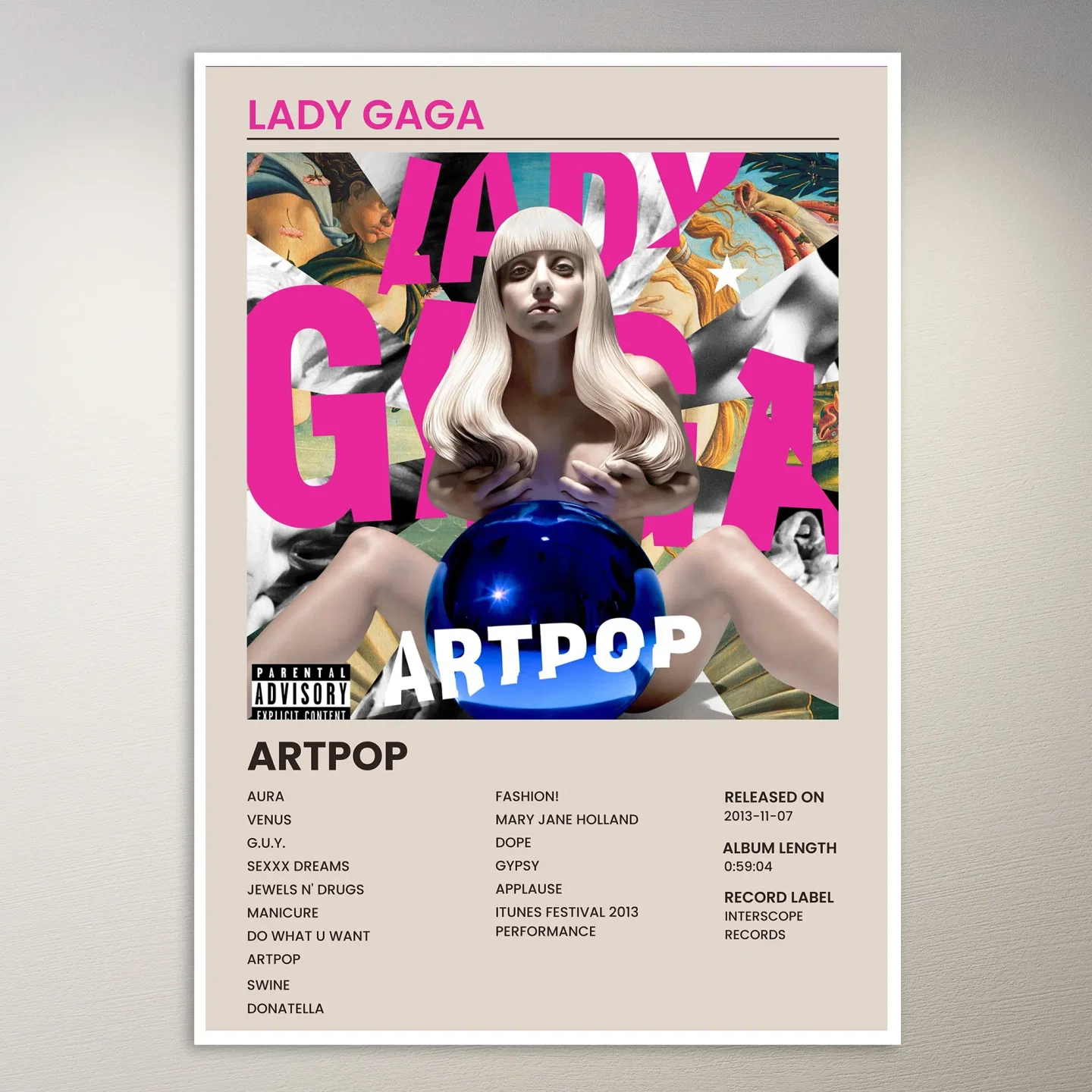 Lady Gaga Poster