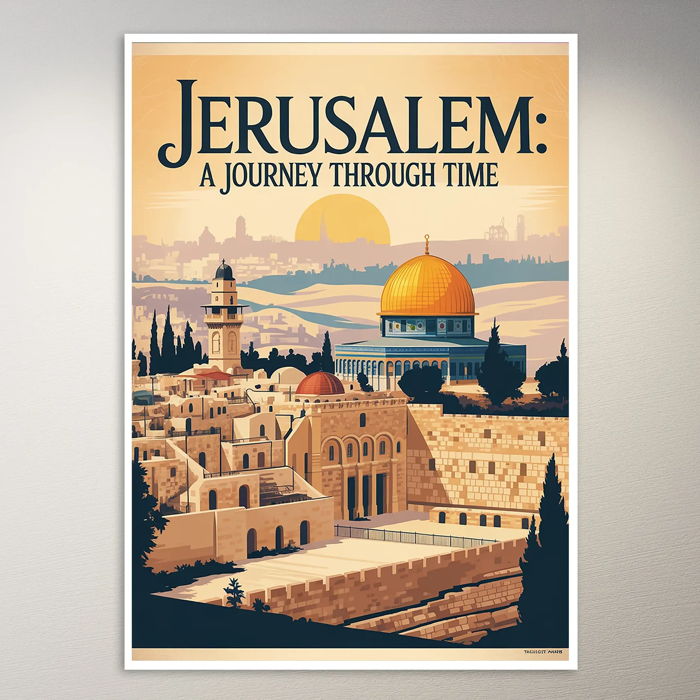 Jerusalem Travel Poster