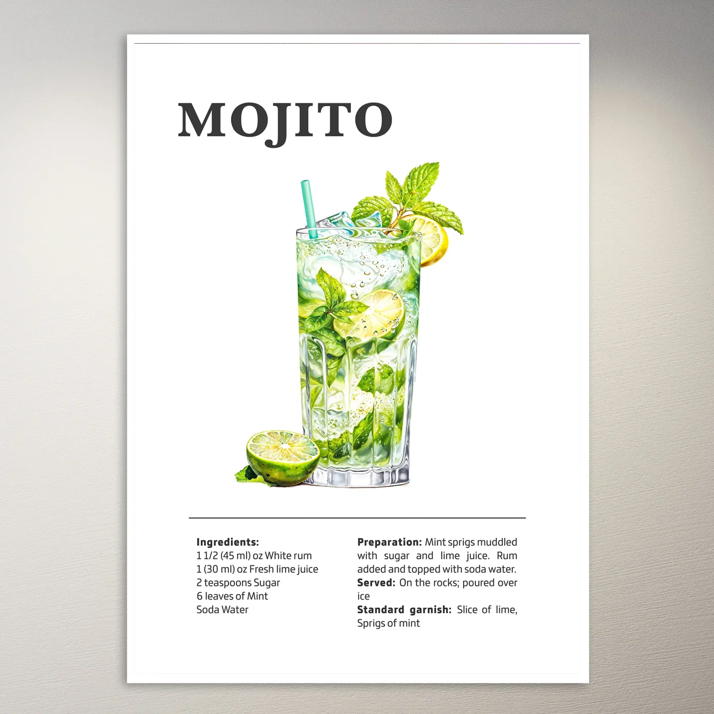 Refreshing Mojito Poster