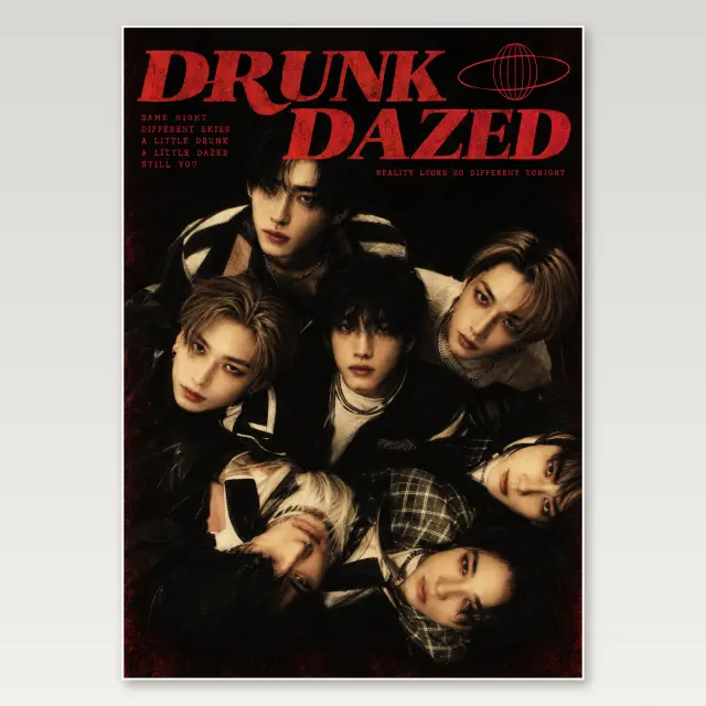 Drunk Dazed A4 Poster