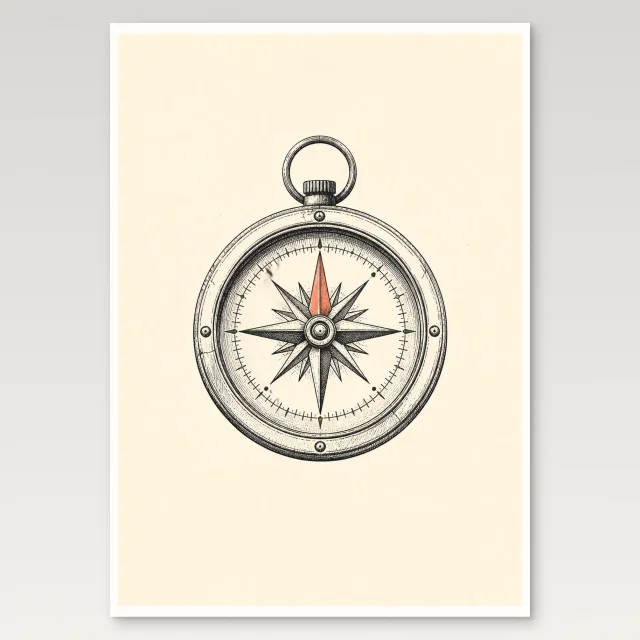 Compass Poster