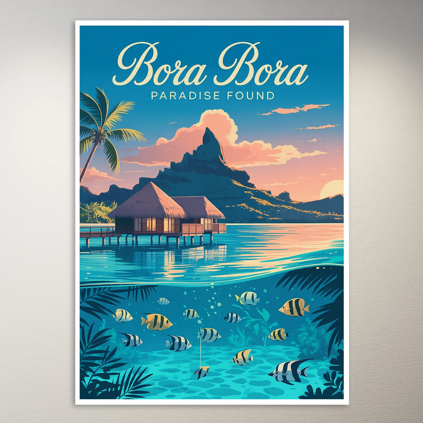 Bora Bora Travel Poster
