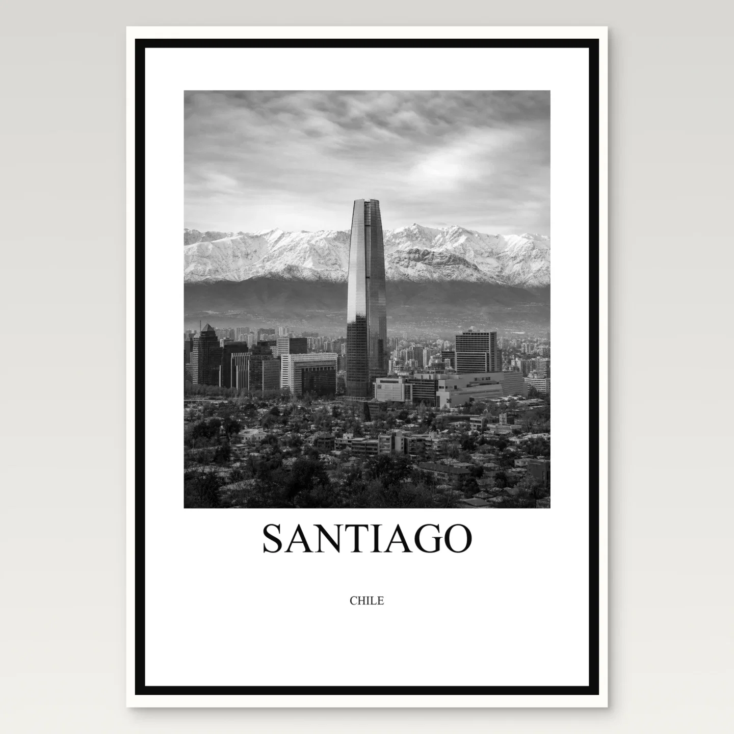 Santiago Poster mockup