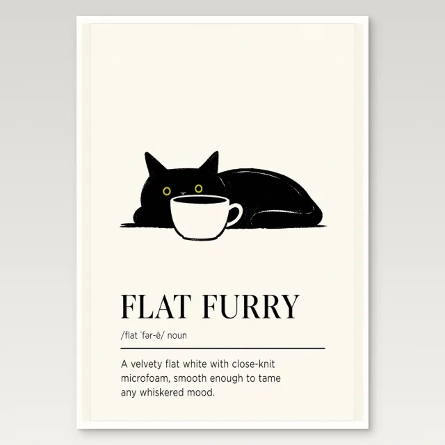 Flat Furry Poster