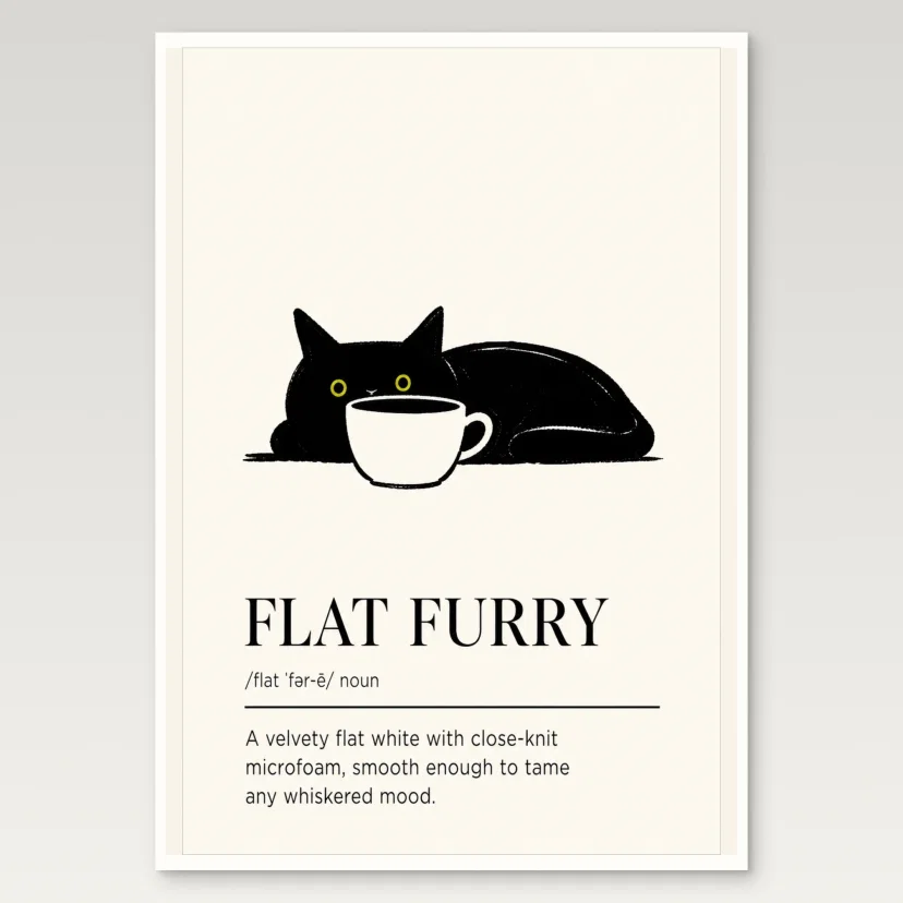 Flat Furry Poster