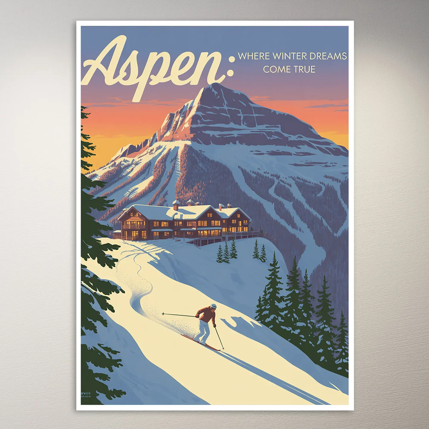 Aspen Travel Poster