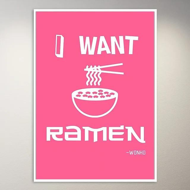 I want Ramen Korean Poster
