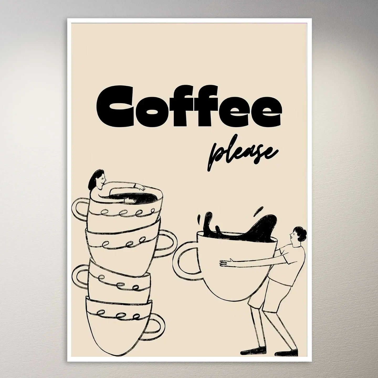 Coffee, Please A Caffeinated Dream Poster