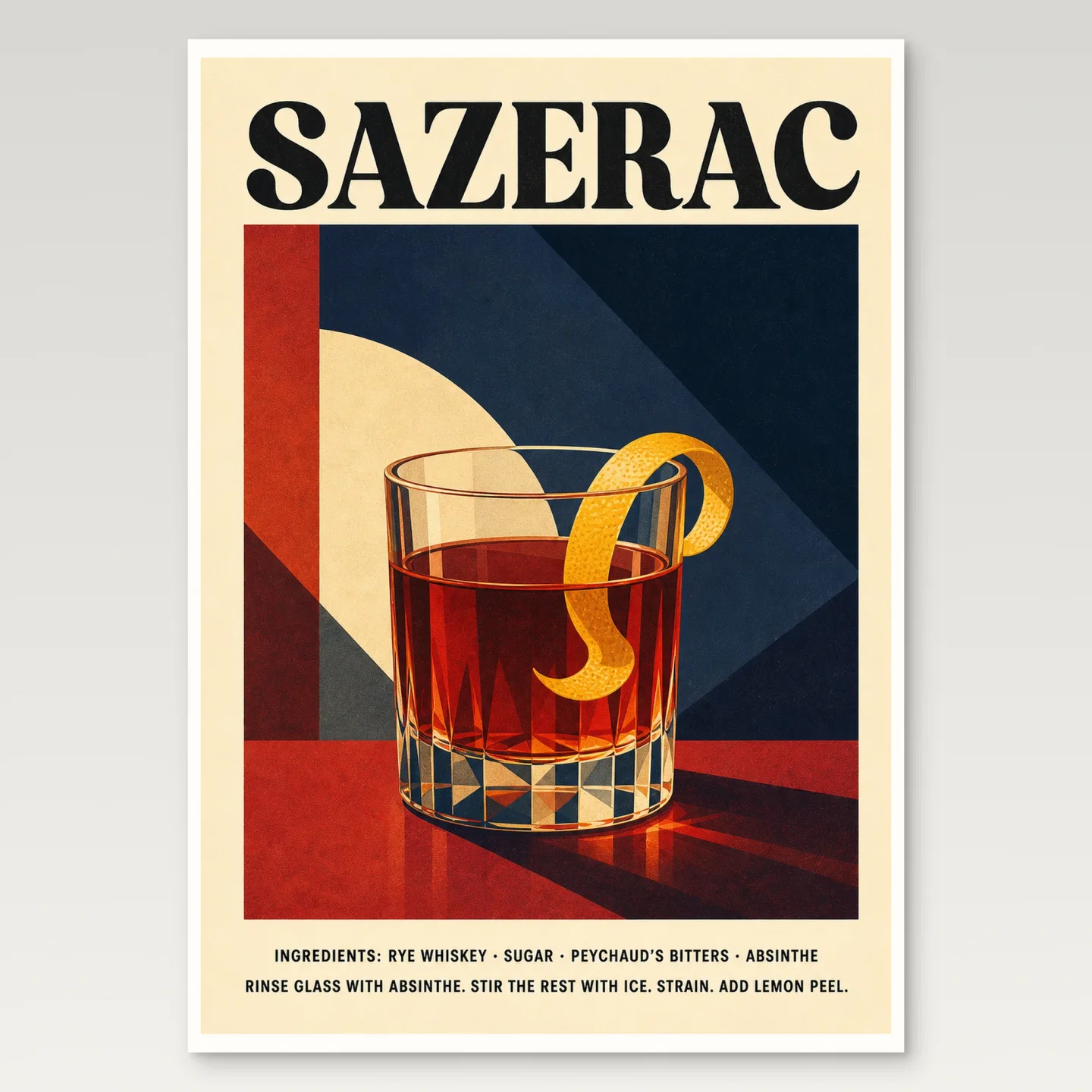 Sazerac Poster mockup