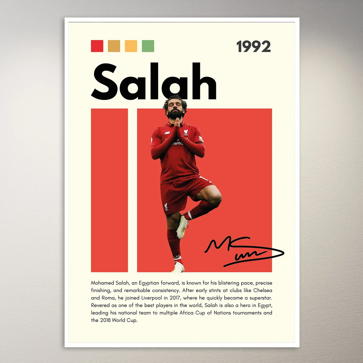 Mohamed Salah 1992 Poster