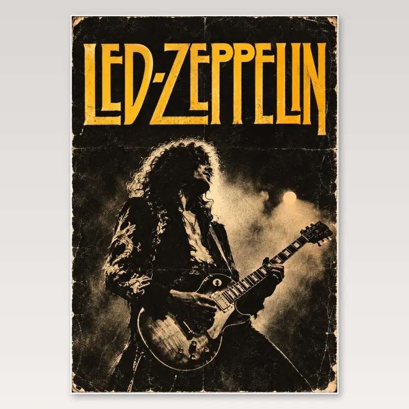 Led Zeppelin A4 Poster