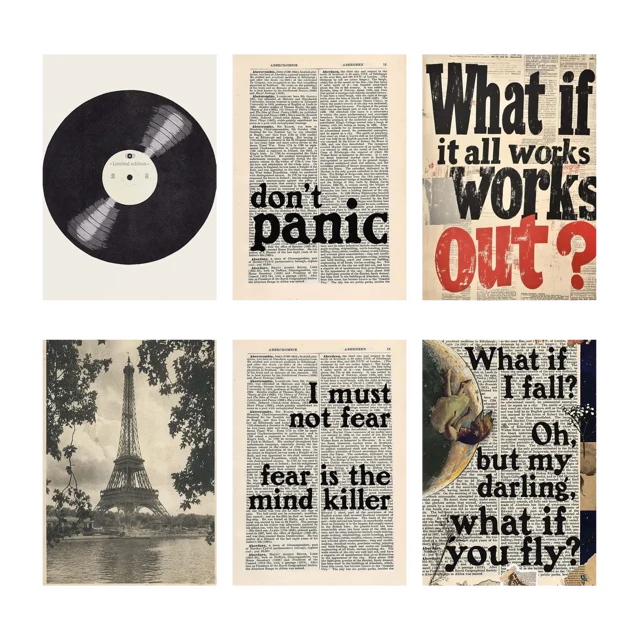 Oh So Aesthetic Posters Set of 6