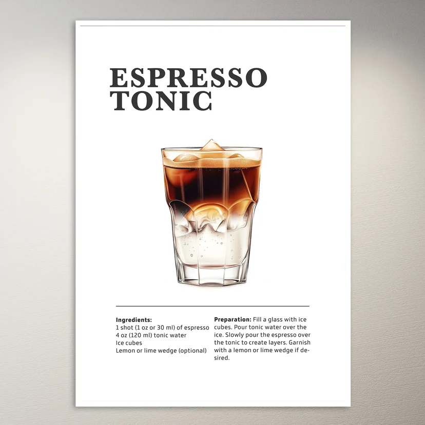 Espresso Tonic Drink Poster