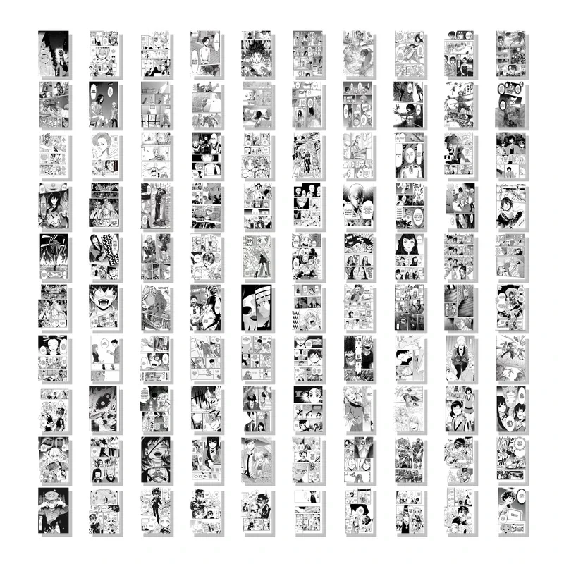 Manga Set of 100 Collage Kit