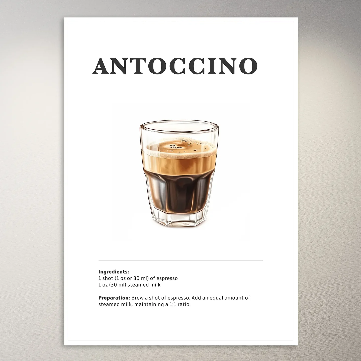 Antoccino Coffee Drink Poster