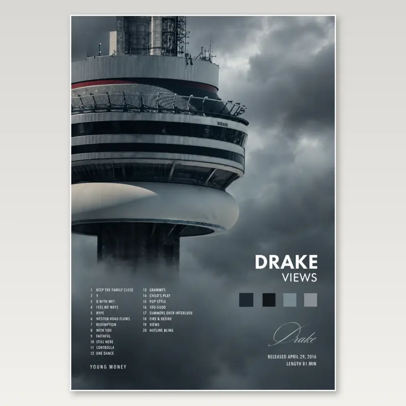 Views Tower A4 Poster