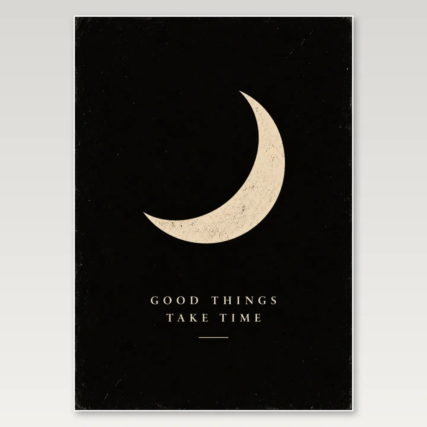 Moon At Night A4 Poster mockup