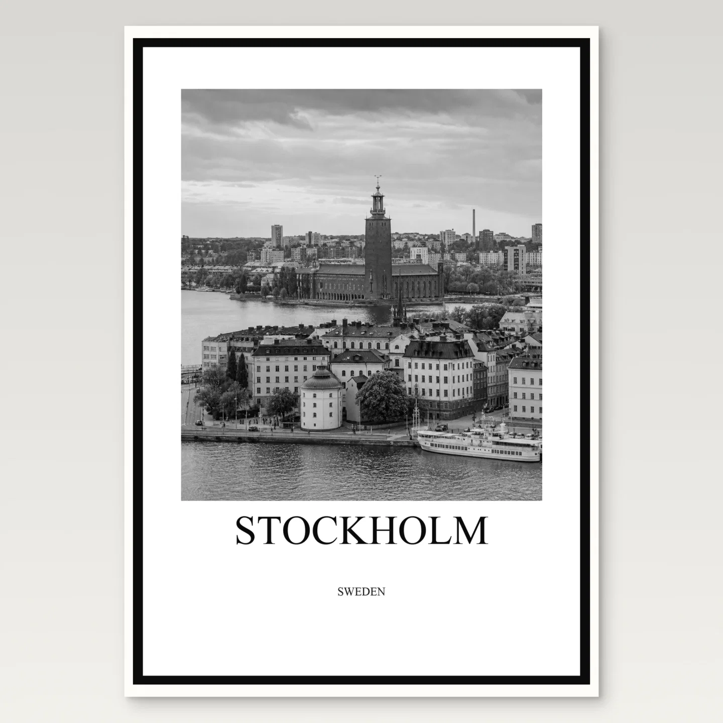 Stockholm Poster mockup