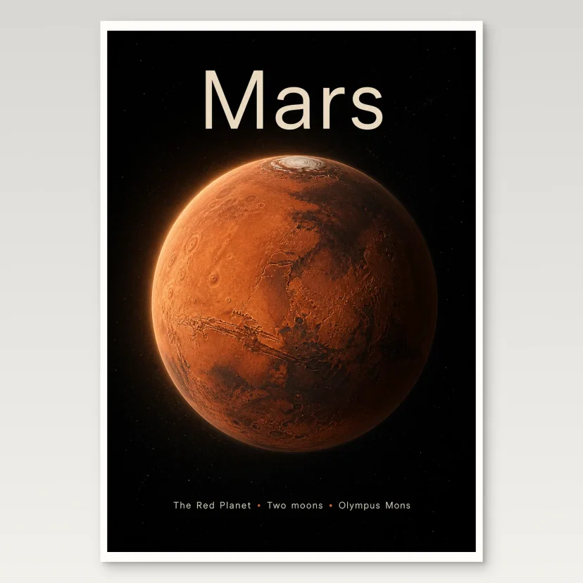 Mars A4 Poster