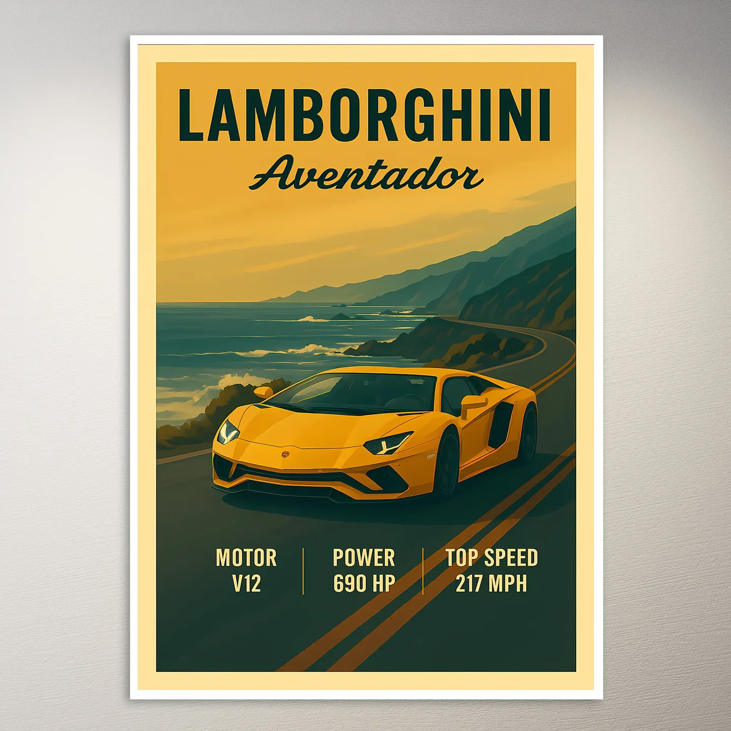 Lamborghini Aventador Poster