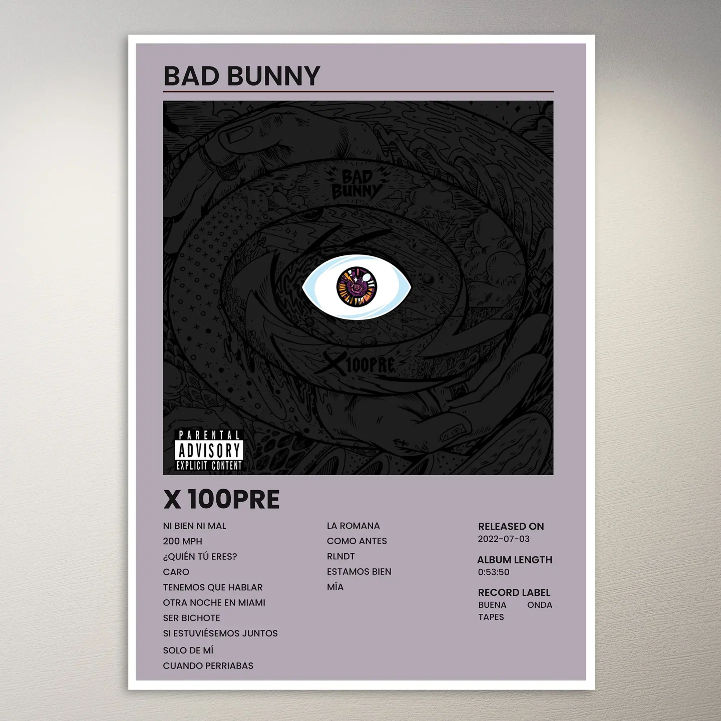 Bad Bunny Poster