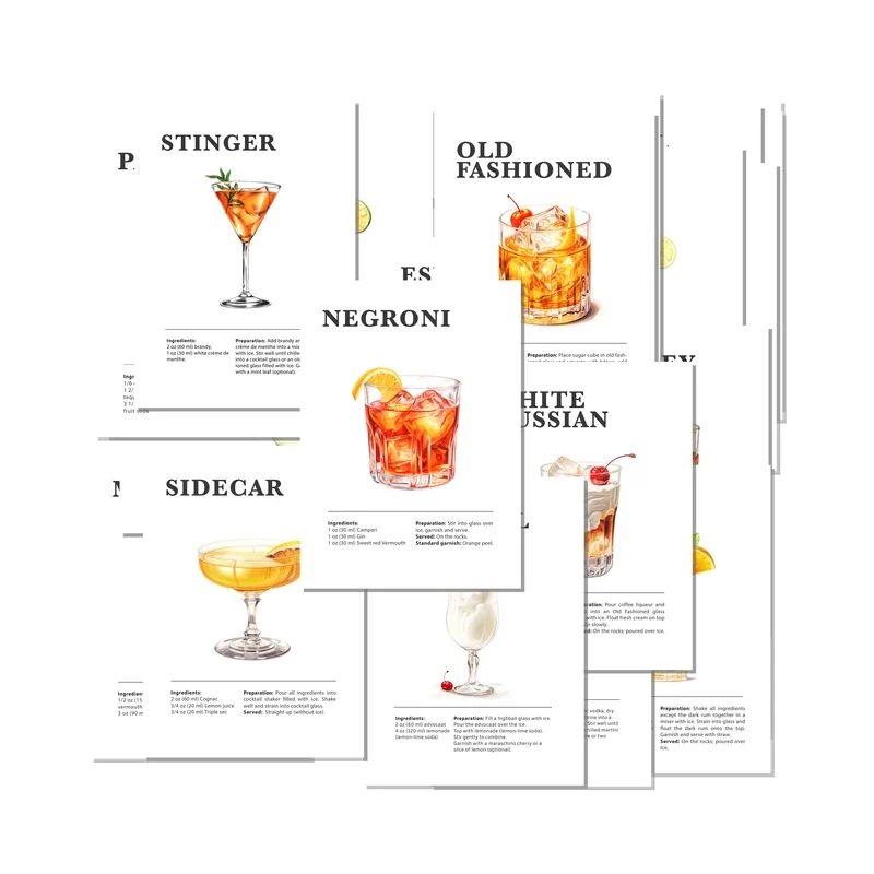 Bar Posters Set of 100 Collage Kit