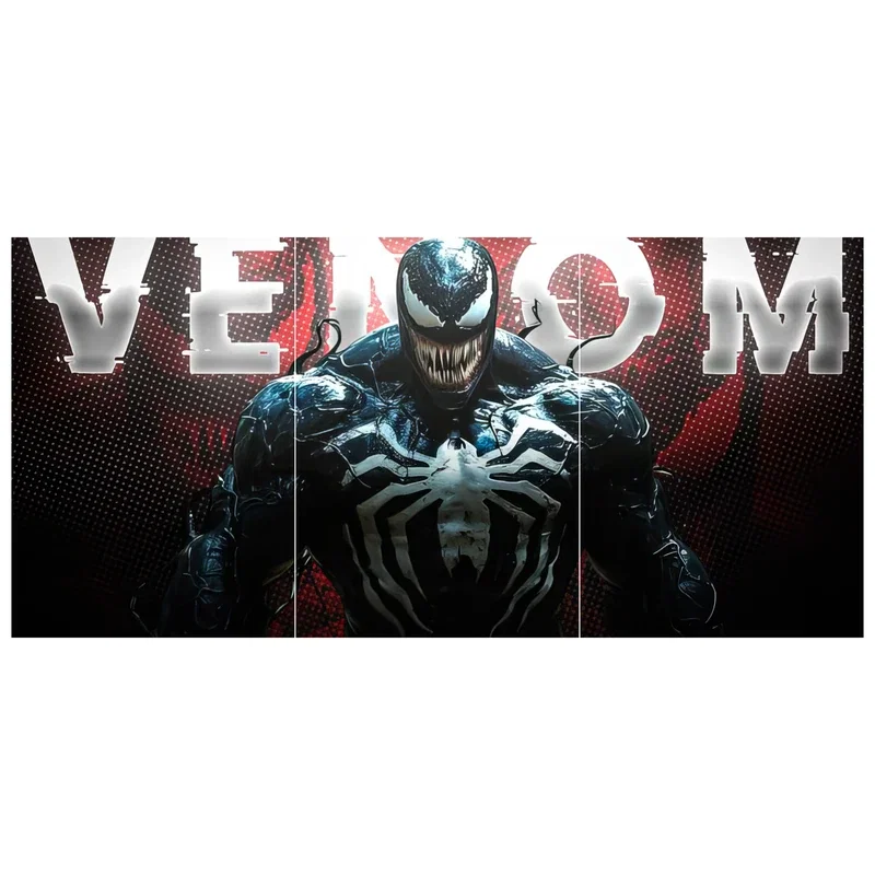 Venom Symbiote Rage Split Poster (Set of 3)